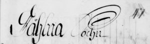 "Såhlna Sochn" - Solna socken 1711.